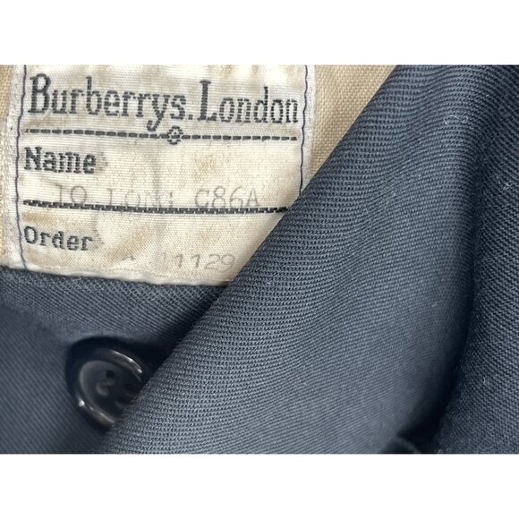 Vintage 80's Burberry Heritage Waterloo Trench Coat Nova Check 10 Long FLAWS - Picture 13 of 13